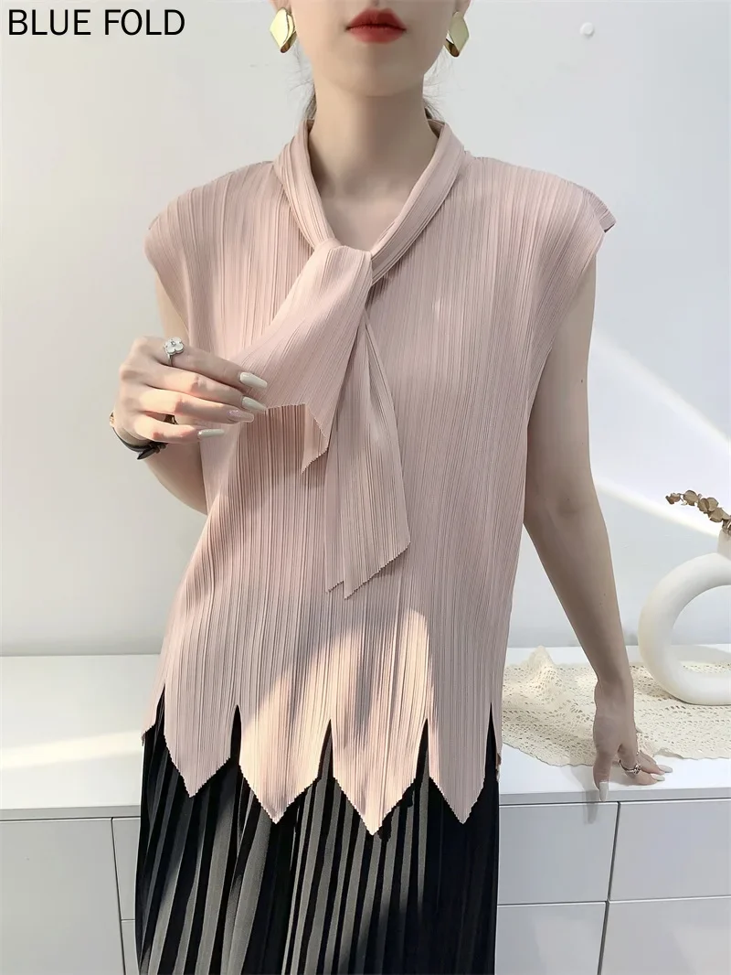 Women's Irregular Pleated T-Shirt, Casual Clothes, Zigzag Design, MIYAKE PLEATS, Summer Tops
Women's Irregular Pleated T-Shirt, Casual Clothes, Zigzag Design, MIYAKE PLEATS, Summer Tops