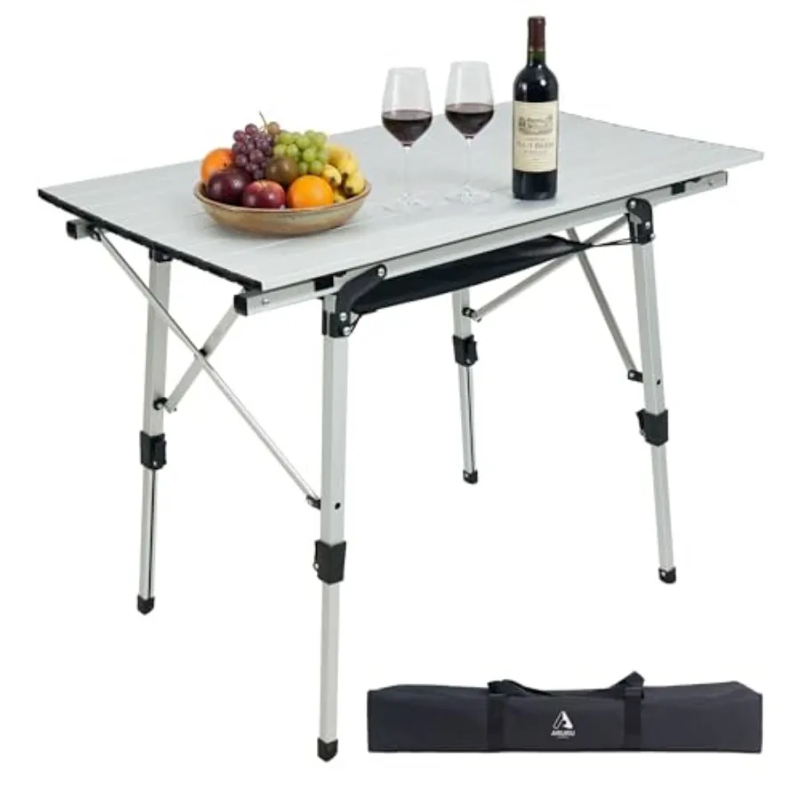Portable camping table for outdoor cooking, picnic, beach, backyards, BBQ and party; lightweight aluminum with adjustable heigh
Portable camping table for outdoor cooking, picnic, beach, backyards, BBQ and party; lightweight aluminum with adjustable heigh