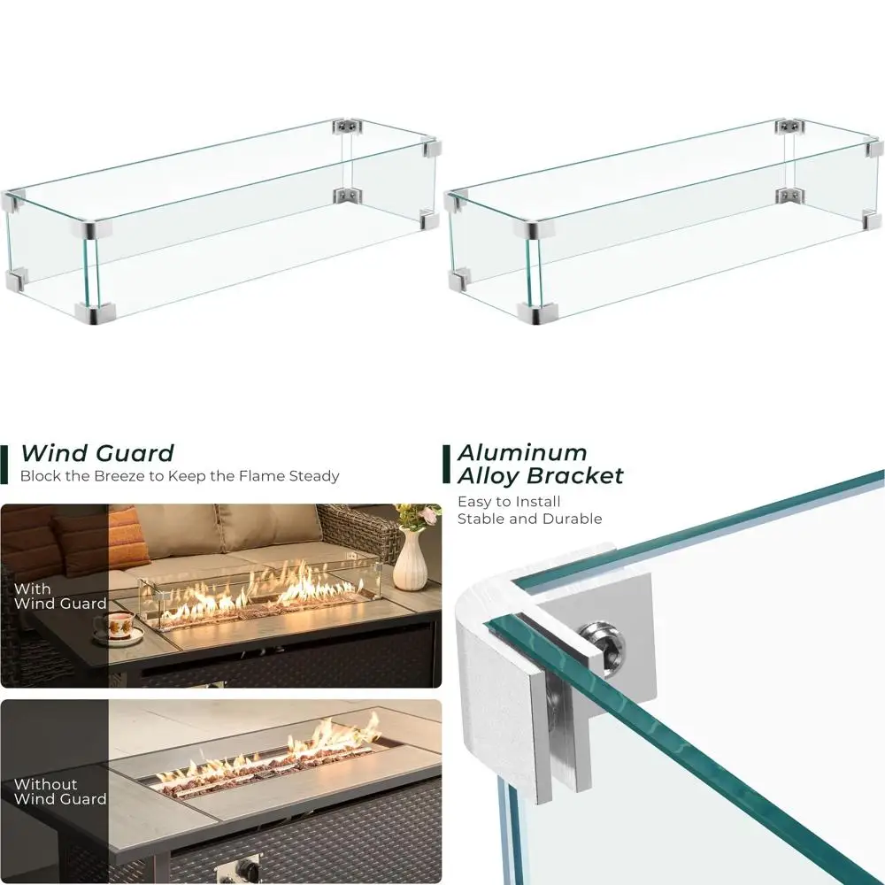 31.1 Прозрачная крышка для очага из закаленного стекла с кронштейном, 7.05 x 5.51
31.1 Прозрачная крышка для очага из закаленного стекла с кронштейном, 7.05 x 5.51