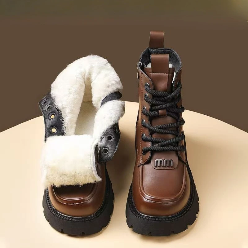 Winter Women's Rubber Side Zipper Short Boots with Artificial Plush Thick Heel for Cold Weather Comfort
Winter Women's Rubber Side Zipper Short Boots with Artificial Plush Thick Heel for Cold Weather Comfort