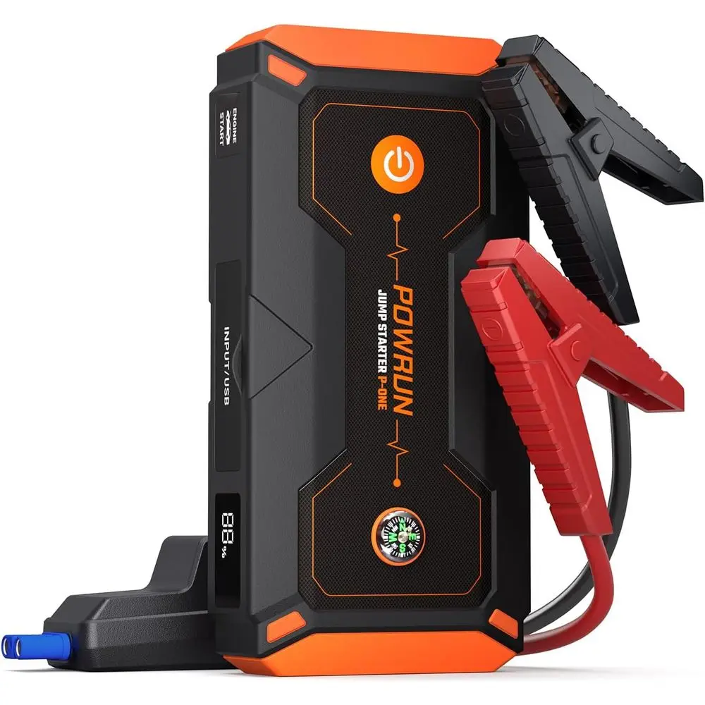 2000A Portable Jump Starter, 12V Car Battery Booster Pack for Gas & Diesel Engines, Compact Jump Box with Carry Case
2000A Portable Jump Starter, 12V Car Battery Booster Pack for Gas & Diesel Engines, Compact Jump Box with Carry Case