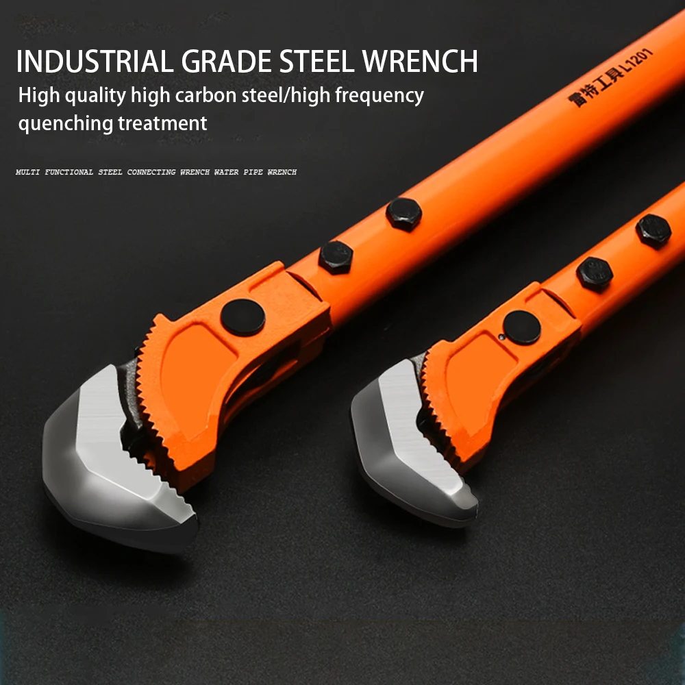 18 Inch Rebar Wrench Straight Thread Multifunctional Open Pipe Clamp Torque Wrench Household Manual Repair Tool
18 Inch Rebar Wrench Straight Thread Multifunctional Open Pipe Clamp Torque Wrench Household Manual Repair Tool