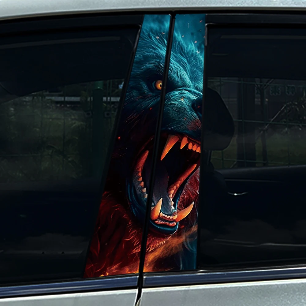 2PCS Cyber Flame Roaring Bear Car B Pillar Decal Fits 99% Cars Waterproof UV-resistant High-quality PET Material Auto Sticker
2PCS Cyber Flame Roaring Bear Car B Pillar Decal Fits 99% Cars Waterproof UV-resistant High-quality PET Material Auto Sticker