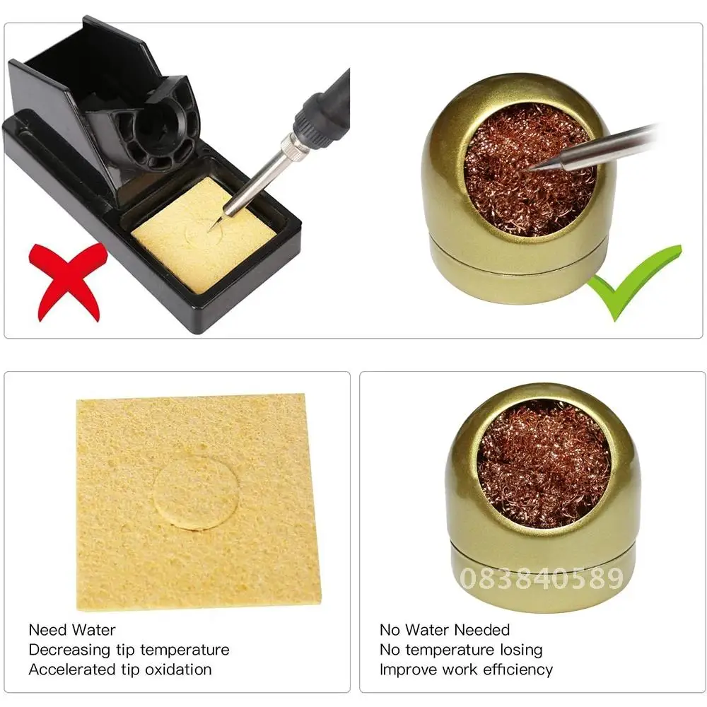 Cleaning Ball Welding Desoldering Soldering Iron Mesh Filter Cleaning Nozzle Tip Copper Wire Cleaner Ball Metal Box Clean Ball
Cleaning Ball Welding Desoldering Soldering Iron Mesh Filter Cleaning Nozzle Tip Copper Wire Cleaner Ball Metal Box Clean Ball