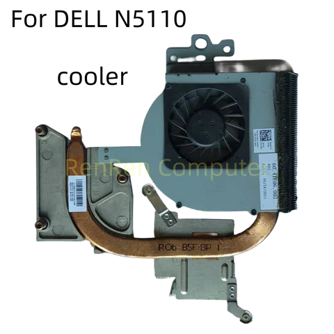 For DELL N5110 laptop heatsink cooling fan cpu cooler heatsink 0GXVT8 cable 3PIN 100% test work