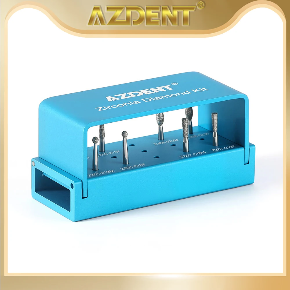 8PCS AZDENT Dental Diamond Zirconia Finishing Bur Kit FG 1.6mm for High Speed Handpiece Dentistry Burs Lab Tools
8PCS AZDENT Dental Diamond Zirconia Finishing Bur Kit FG 1.6mm for High Speed Handpiece Dentistry Burs Lab Tools