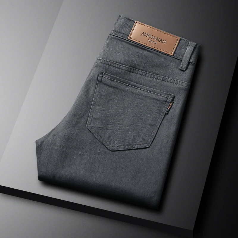 Осень 2021, элитные зеленые джинсы, мужские повседневные универсальные эластичные маленькие прямые деловые брюки
Осень 2021, элитные зеленые джинсы, мужские повседневные универсальные эластичные маленькие прямые деловые брюки