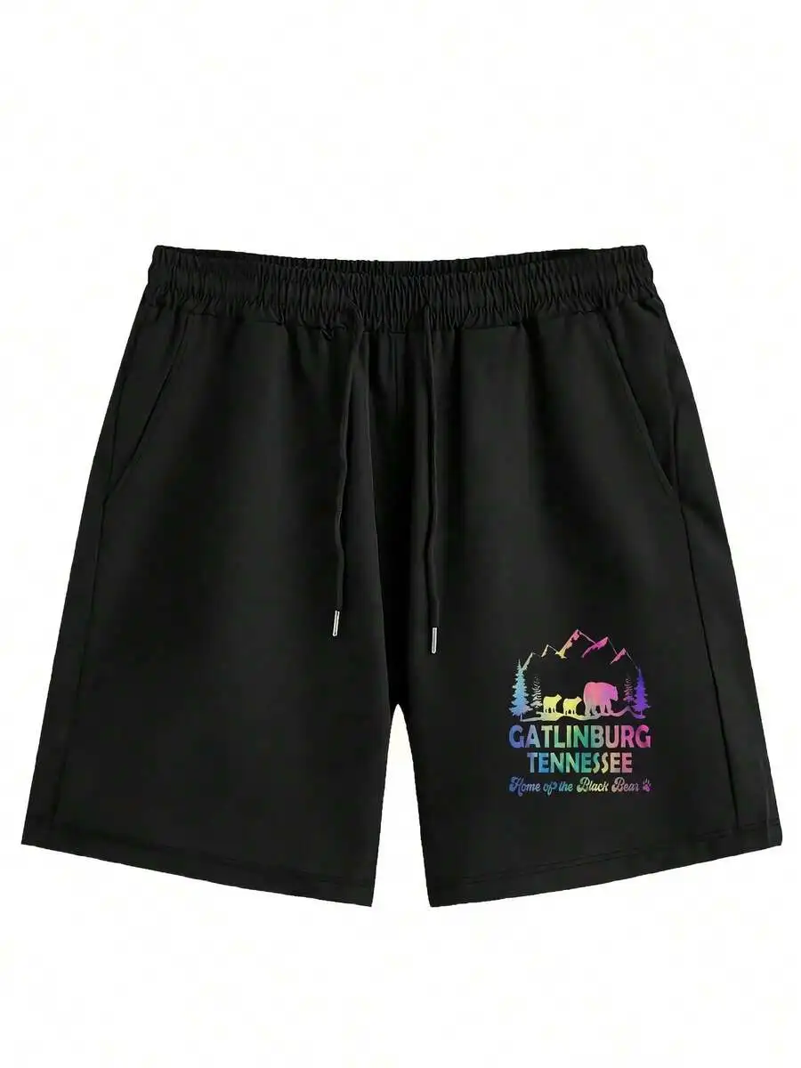Mens Polyester Shorts With Colorful Mountain Bear Print Gatlinburg Tennessee Outdoor Casual Wear
Mens Polyester Shorts With Colorful Mountain Bear Print Gatlinburg Tennessee Outdoor Casual Wear
