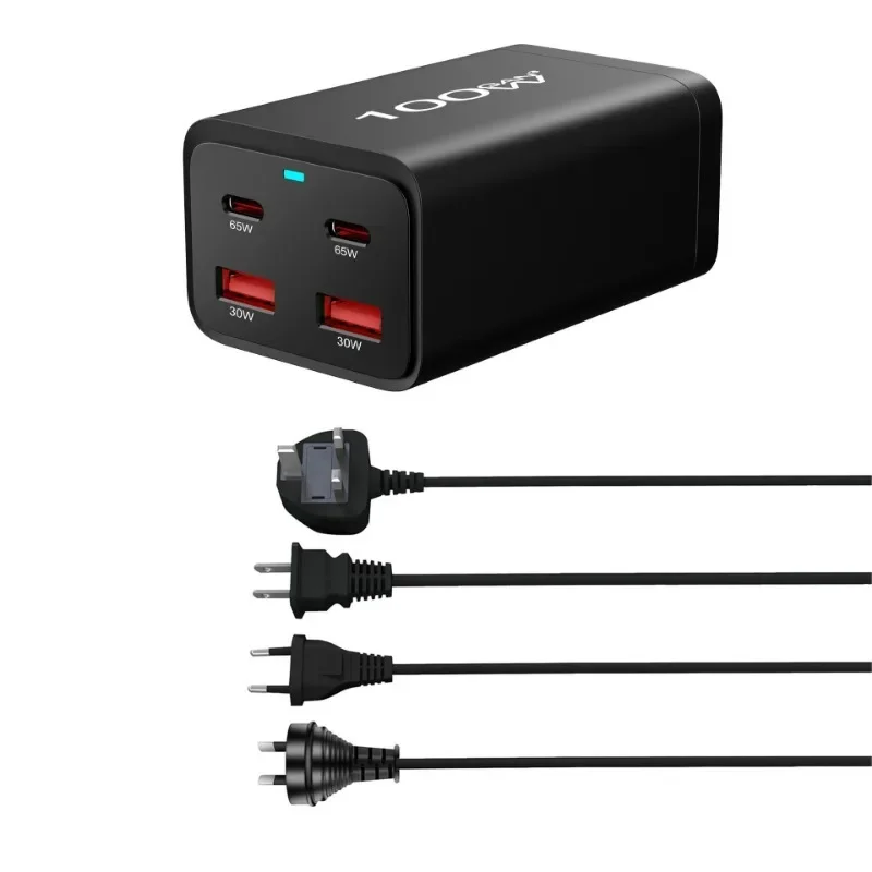 100W GaN Charger 4 Ports USB Type C PD Charger Quick Charge 3.0 USB Type C Quick Desk Charger Mobile Phone USB Charger
100W GaN Charger 4 Ports USB Type C PD Charger Quick Charge 3.0 USB Type C Quick Desk Charger Mobile Phone USB Charger