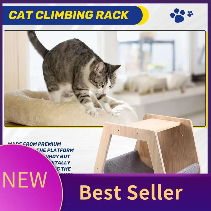 ABHI-Wooden Climbing Wall Platform For Cats, Trapezoidal Cat Bed, Training Supplies
ABHI-Wooden Climbing Wall Platform For Cats, Trapezoidal Cat Bed, Training Supplies