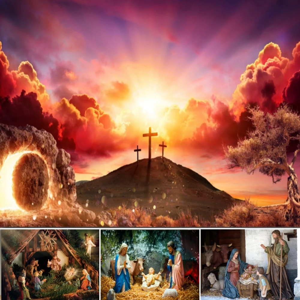 Christian Nativity Scene Backdrop Nativity Scene Night Holy Cross Easter Baby Christmas Party PhotographyBackground Photo Studio
Christian Nativity Scene Backdrop Nativity Scene Night Holy Cross Easter Baby Christmas Party PhotographyBackground Photo Studio