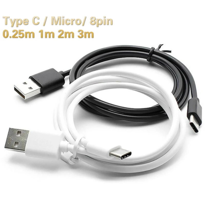 100pcs 0.25 1 2 3M Phone Cable For iPhone 2A Charging Data Micro USB Type C Cable For Samsung Xiaomi Data Sync Charger USB cable
100pcs 0.25 1 2 3M Phone Cable For iPhone 2A Charging Data Micro USB Type C Cable For Samsung Xiaomi Data Sync Charger USB cable