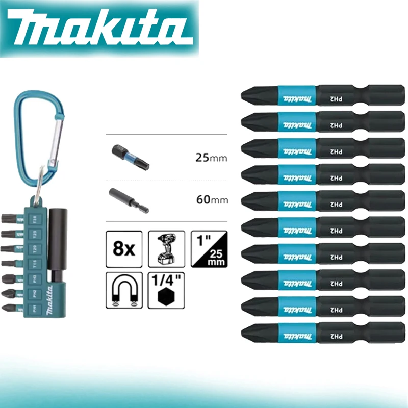 Makita E-14227 E-14211 Screwdriver Set Hexagonal Cross Electric Driver Drill Bit Combination Ph1 Ph2 Ph3 T15 T20 T25 T30
Makita E-14227 E-14211 Screwdriver Set Hexagonal Cross Electric Driver Drill Bit Combination Ph1 Ph2 Ph3 T15 T20 T25 T30