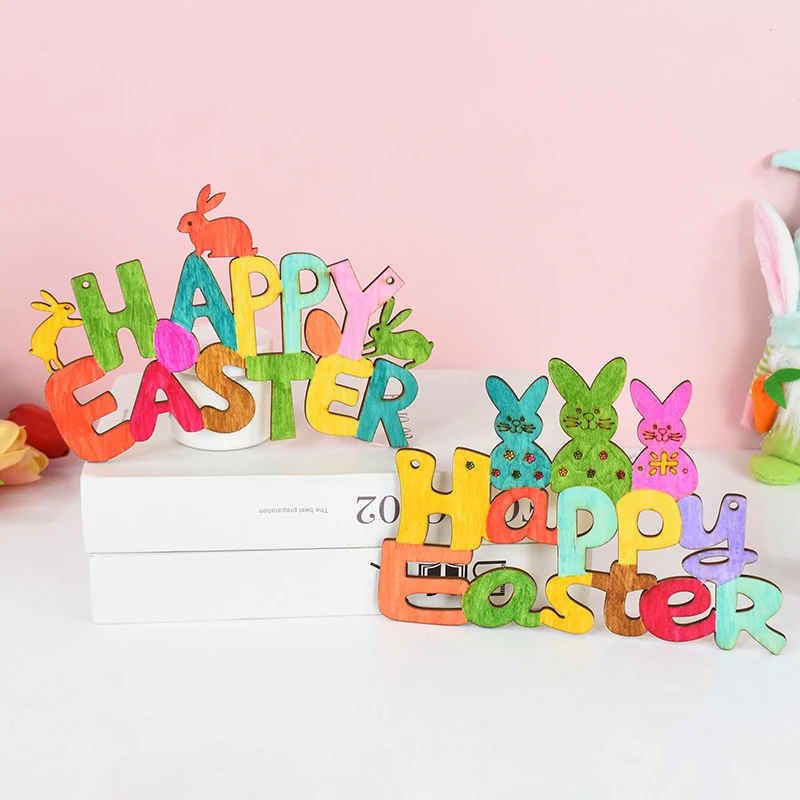 1pc Easter Decorations Wooden Rabbit Letters Flower Wall Hanging Door Hanging Family Garden Home Holiday Spring Party Decoration
1pc Easter Decorations Wooden Rabbit Letters Flower Wall Hanging Door Hanging Family Garden Home Holiday Spring Party Decoration