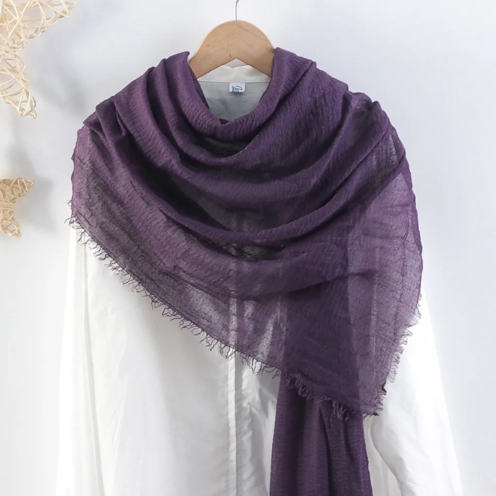 Fashion Cotton Linen Musulman Hijab Scarf Long Bandana Islamic Turban Women Thin Solid Color Africa Headband Female
Fashion Cotton Linen Musulman Hijab Scarf Long Bandana Islamic Turban Women Thin Solid Color Africa Headband Female
