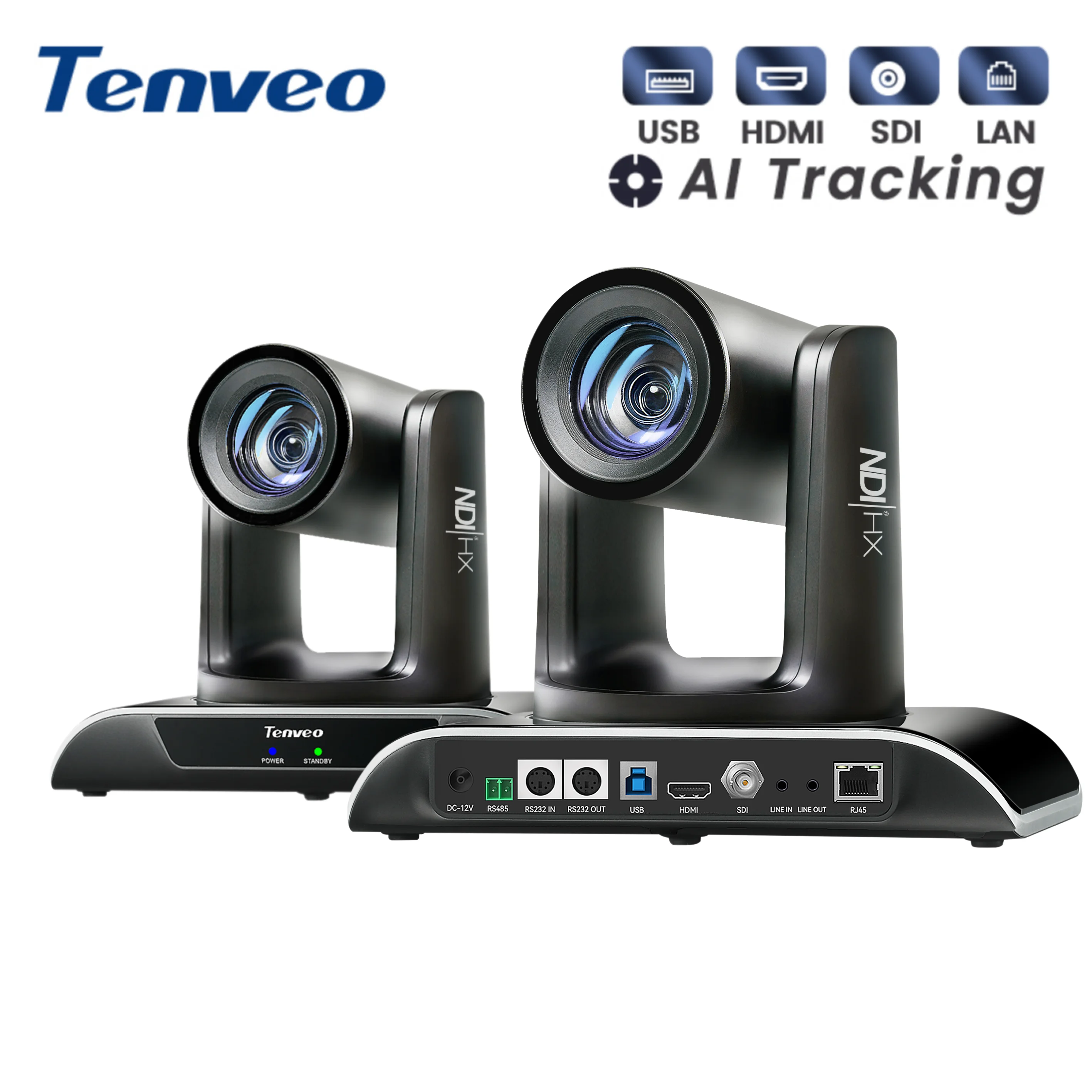 TENVEO VHD620A 20X Ptz Conference Cameras NDI Auto Tracking Conference Video Camera for Church LiveStreaming
TENVEO VHD620A 20X Ptz Conference Cameras NDI Auto Tracking Conference Video Camera for Church LiveStreaming