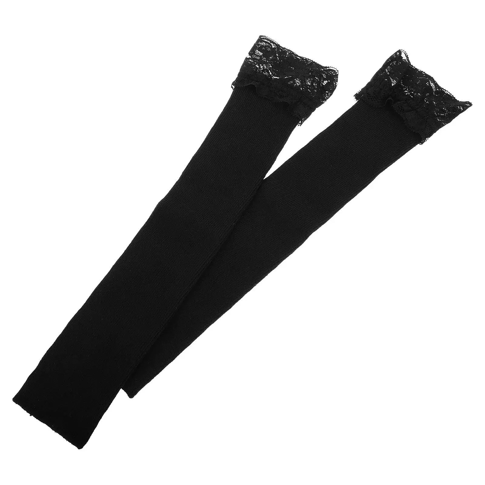 1Pair Knit Black Lace Arm Sleeves Fingerless Long Warmers Women Autumn Winter Fashion Arm Warmers Elegant Sleeve Gloves
1Pair Knit Black Lace Arm Sleeves Fingerless Long Warmers Women Autumn Winter Fashion Arm Warmers Elegant Sleeve Gloves
