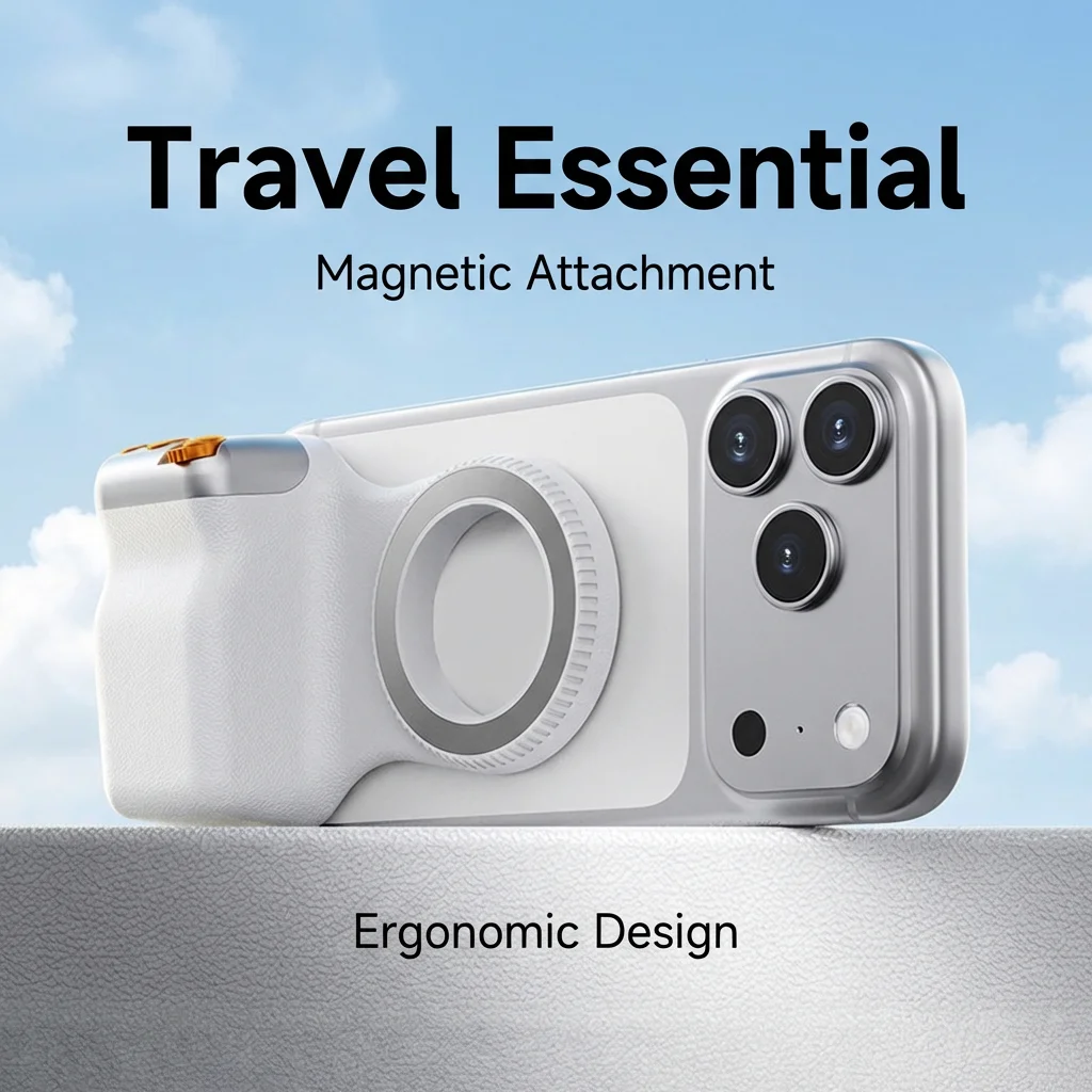Magnetic Phone Holder Smartphone Grip Remote Shutter Zoom Control Handle Stabilizer for Iphone 17 16 Video Recording Selfie Vlog
Magnetic Phone Holder Smartphone Grip Remote Shutter Zoom Control Handle Stabilizer for Iphone 17 16 Video Recording Selfie Vlog