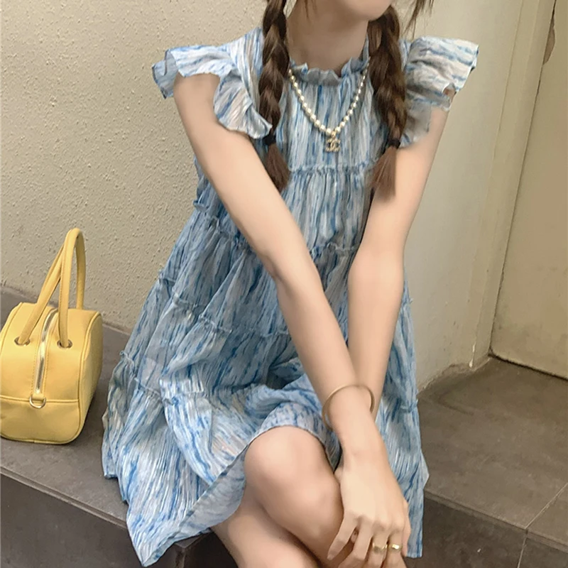 A Line Above Knee Flying Sleeve Tie Dyed Dress Women Slim Mini Robe Beach Holiday Dresses Y2k Summer Bodycon Vestidos New
A Line Above Knee Flying Sleeve Tie Dyed Dress Women Slim Mini Robe Beach Holiday Dresses Y2k Summer Bodycon Vestidos New
