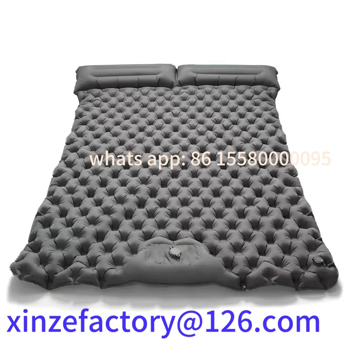 Be suitable for Inflatable Double Camping Mat with Foot Pump & Pillow, Sleeping Air Mattress
Be suitable for Inflatable Double Camping Mat with Foot Pump & Pillow, Sleeping Air Mattress