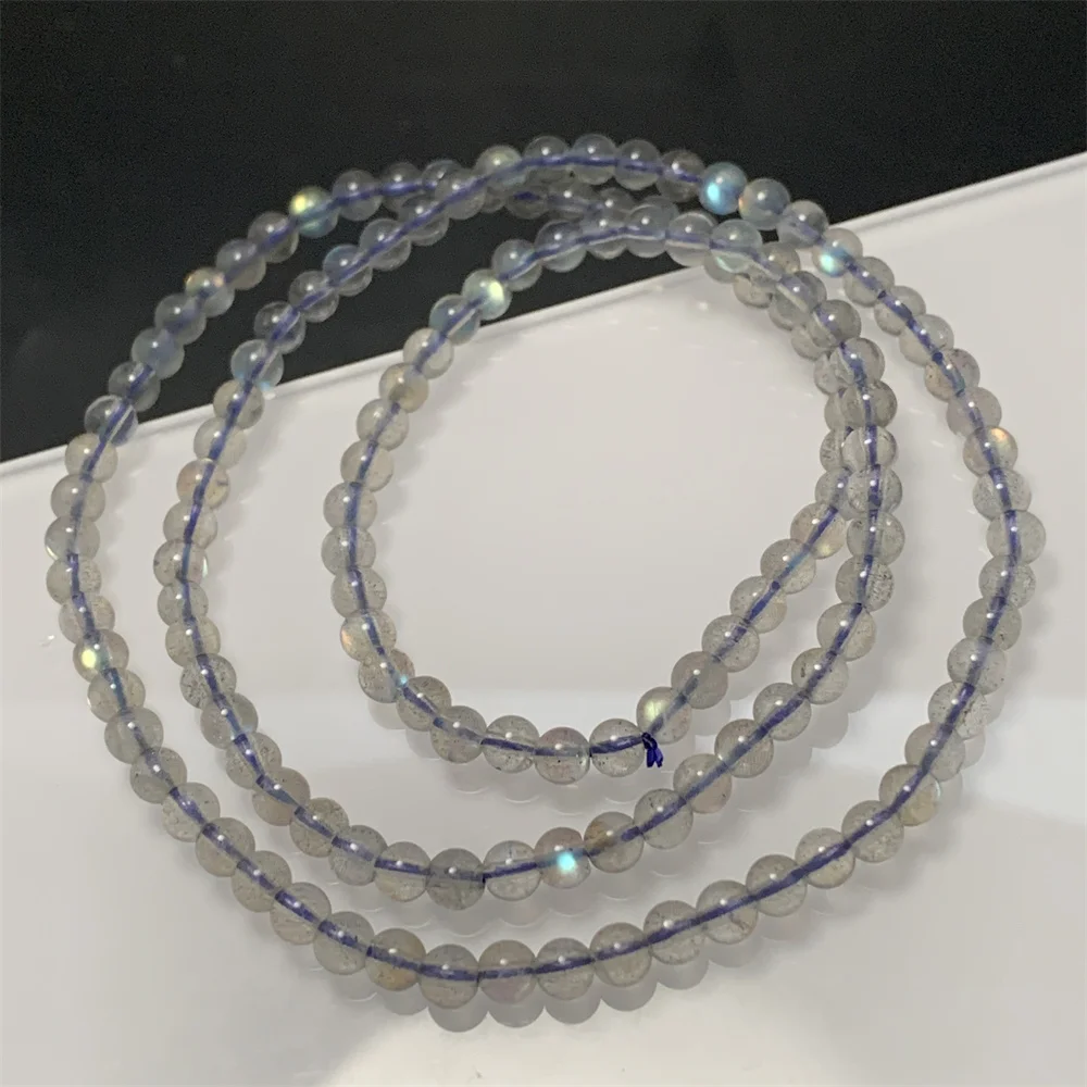 1Piece Natural 3 Strands Transparent Colorful Labradorite Bracelets Women MINI 4.2MM Labradorite Bangle Blue Light Healing Beads
1Piece Natural 3 Strands Transparent Colorful Labradorite Bracelets Women MINI 4.2MM Labradorite Bangle Blue Light Healing Beads