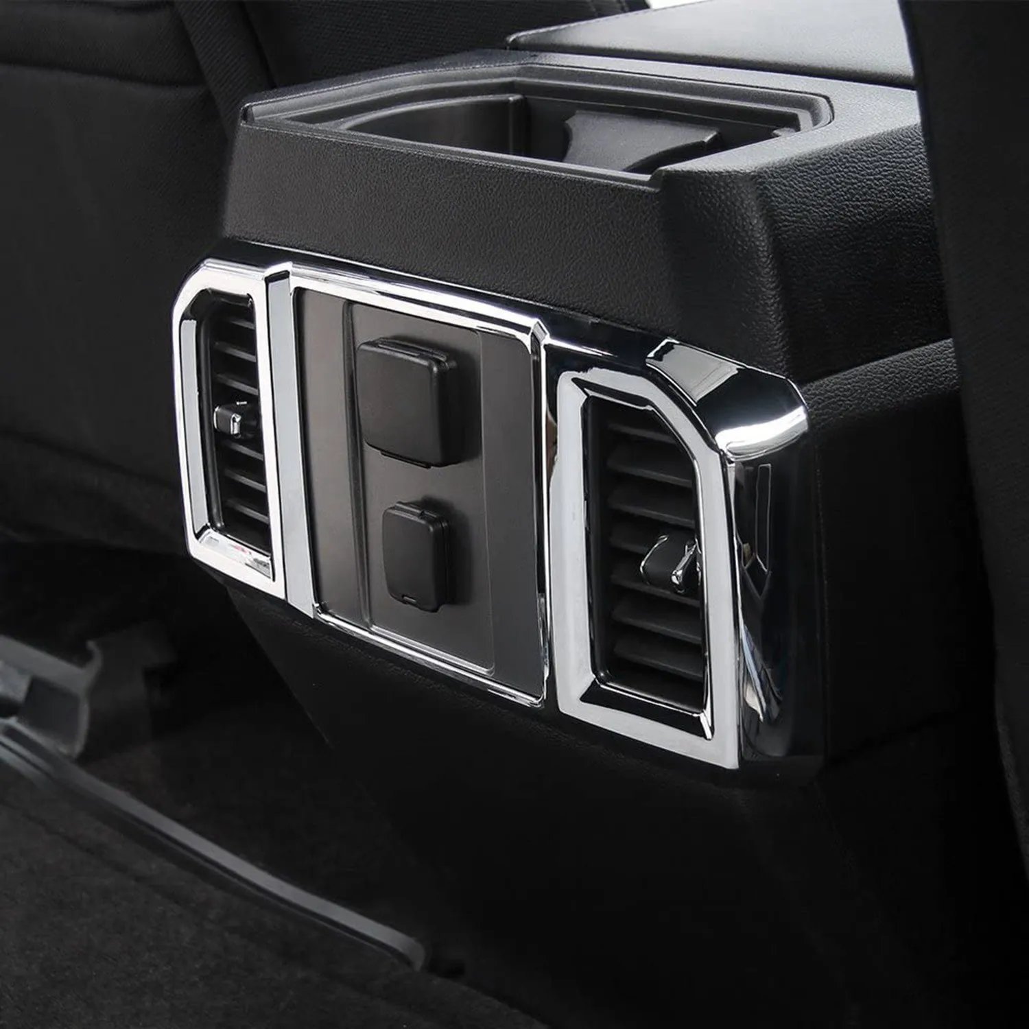 B0A--WOChrome ABS задние вентиляционные крышки кондиционера, накладка для Ford F-150 F150 2016 2017, внутренняя часть автомобиля
B0A--WOChrome ABS задние вентиляционные крышки кондиционера, накладка для Ford F-150 F150 2016 2017, внутренняя часть автомобиля