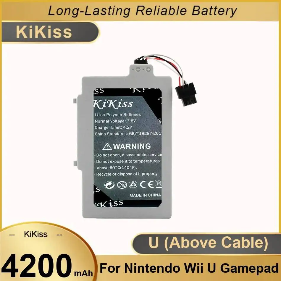 Легкий геймпад для Nintendo Wii U над кабелем, высокоэффективный аккумулятор емкостью 4200 мАч
Легкий геймпад для Nintendo Wii U над кабелем, высокоэффективный аккумулятор емкостью 4200 мАч