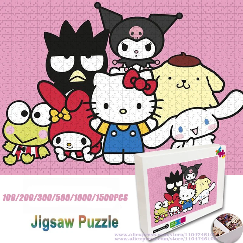Sanrio Hello Kitty and Friends Puzzle Jigsaw Cartoon Anime 108/200/300/500/1000/1500Pcs Intelligence Puzzles for Kids & Adults
Sanrio Hello Kitty and Friends Puzzle Jigsaw Cartoon Anime 108/200/300/500/1000/1500Pcs Intelligence Puzzles for Kids & Adults