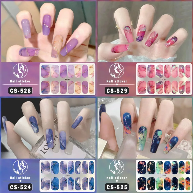 Baking Free Marbling Nail Stickers Wholesale Long-Lasting Waterproof Full Cover Decal Nail Manicure Patch Press On Nails
Baking Free Marbling Nail Stickers Wholesale Long-Lasting Waterproof Full Cover Decal Nail Manicure Patch Press On Nails