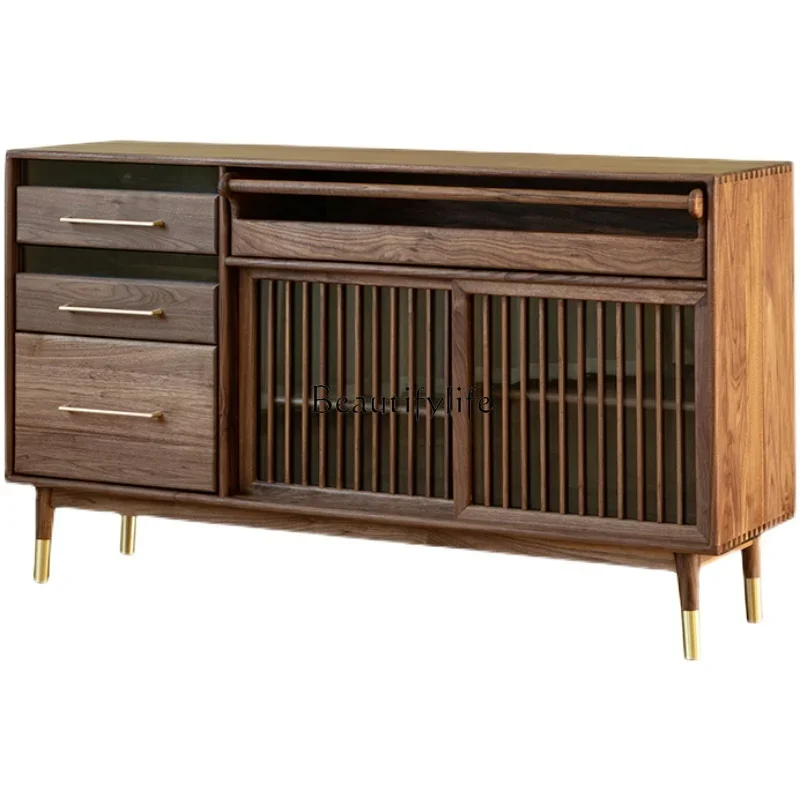 FG40Nordic Solid Wood Black Walnut Wood Sideboard Cabinet Wall Japanese Style Storage Glass Low Cabinet
FG40Nordic Solid Wood Black Walnut Wood Sideboard Cabinet Wall Japanese Style Storage Glass Low Cabinet