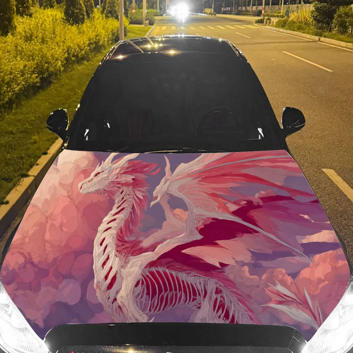 Striking Pink Dragon Car Hood Stickers - Self-Adhesive, Waterproof and Durable Vinyl Wrap, Decorate And Protect Your Car, Fit Fo
Striking Pink Dragon Car Hood Stickers - Self-Adhesive, Waterproof and Durable Vinyl Wrap, Decorate And Protect Your Car, Fit Fo