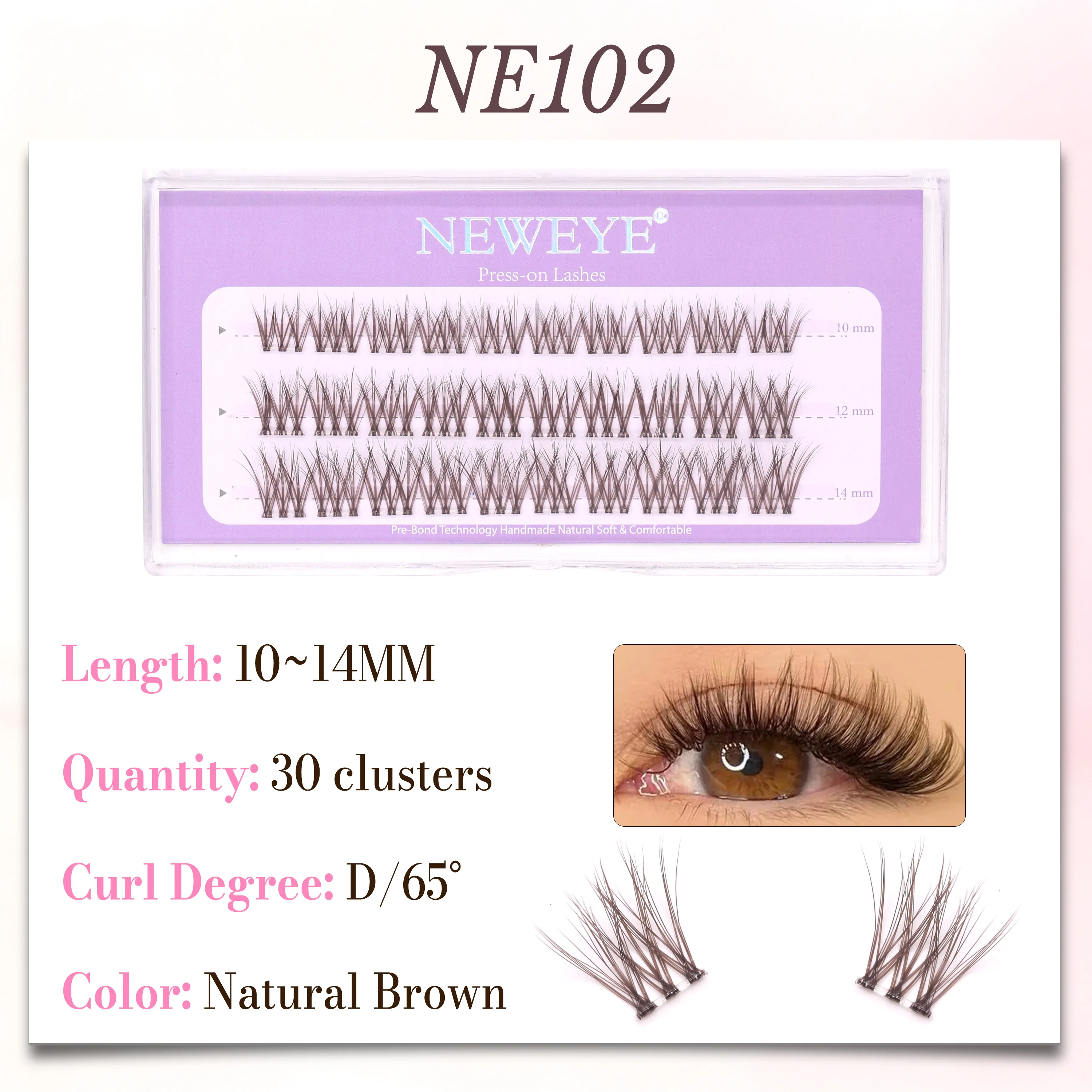 New FindLove 30 Clusters Natural And Long Style DIY Self Adhesive Eyelashes Extension Long Lasting Can Reuse 2-3times Save Times
New FindLove 30 Clusters Natural And Long Style DIY Self Adhesive Eyelashes Extension Long Lasting Can Reuse 2-3times Save Times