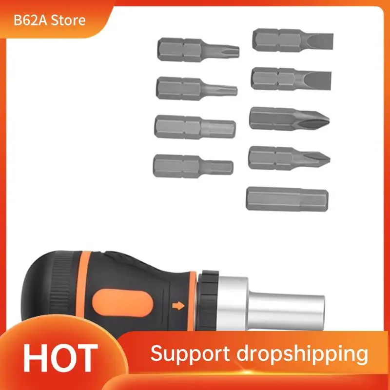 B62A 9-Piece Adjustable Ratcheting Screwdriver Kit With Magnetic Nut Driver For DIY Repairs
B62A 9-Piece Adjustable Ratcheting Screwdriver Kit With Magnetic Nut Driver For DIY Repairs