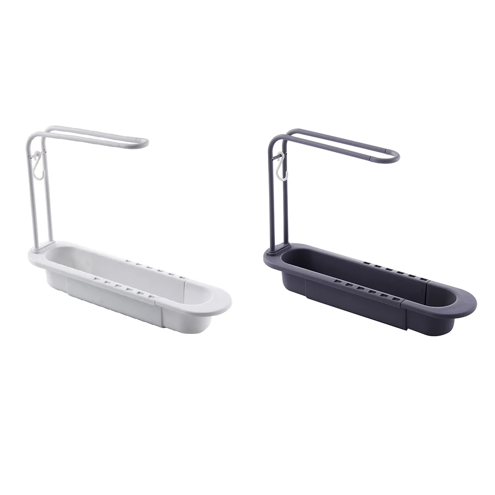 Sponge Storage Holder Plastic Brush Drain Organizer Adjustable Kitchen Sink Towel Shelf, Gray
Sponge Storage Holder Plastic Brush Drain Organizer Adjustable Kitchen Sink Towel Shelf, Gray