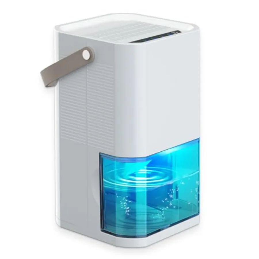 Dehumidifier Dual Core Compact Quiet for Home. Portable Auto Shut OFF 57OZ Water Tank. Delay-Off Timer and Ambient Light. Perfe
Dehumidifier Dual Core Compact Quiet for Home. Portable Auto Shut OFF 57OZ Water Tank. Delay-Off Timer and Ambient Light. Perfe