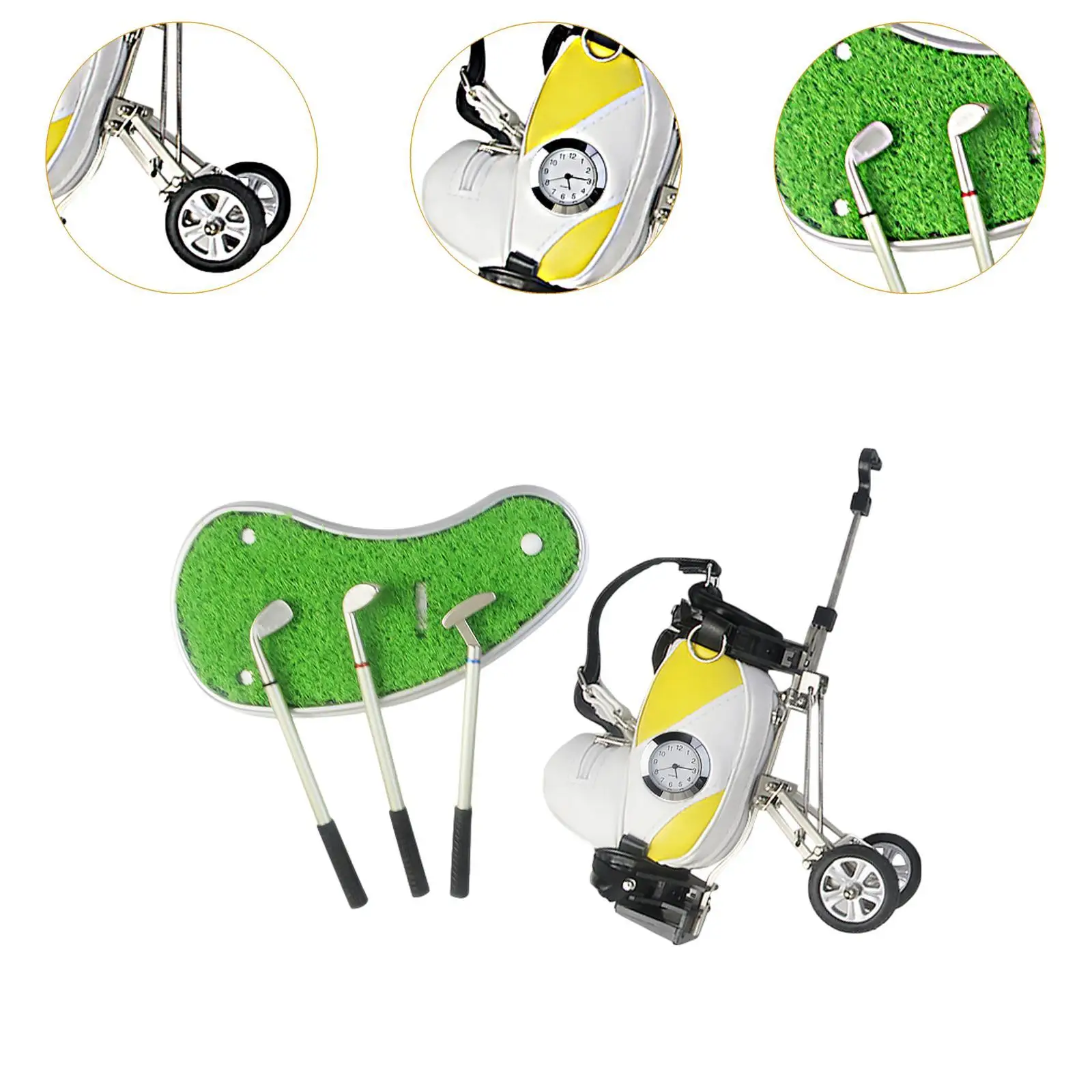 Mini Golf Bag Pen Holder Desk Ornament Fathers Day Gift Desk Display Clock
Mini Golf Bag Pen Holder Desk Ornament Fathers Day Gift Desk Display Clock