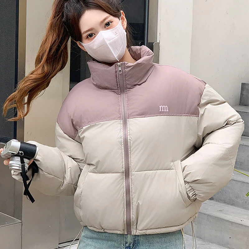 Mix Color Cotton Jackets for Women Winter 2025 Fashion Zipper Up Short Parkas Coats Woman Letter Stand Collar Parkas Mujer
Mix Color Cotton Jackets for Women Winter 2025 Fashion Zipper Up Short Parkas Coats Woman Letter Stand Collar Parkas Mujer