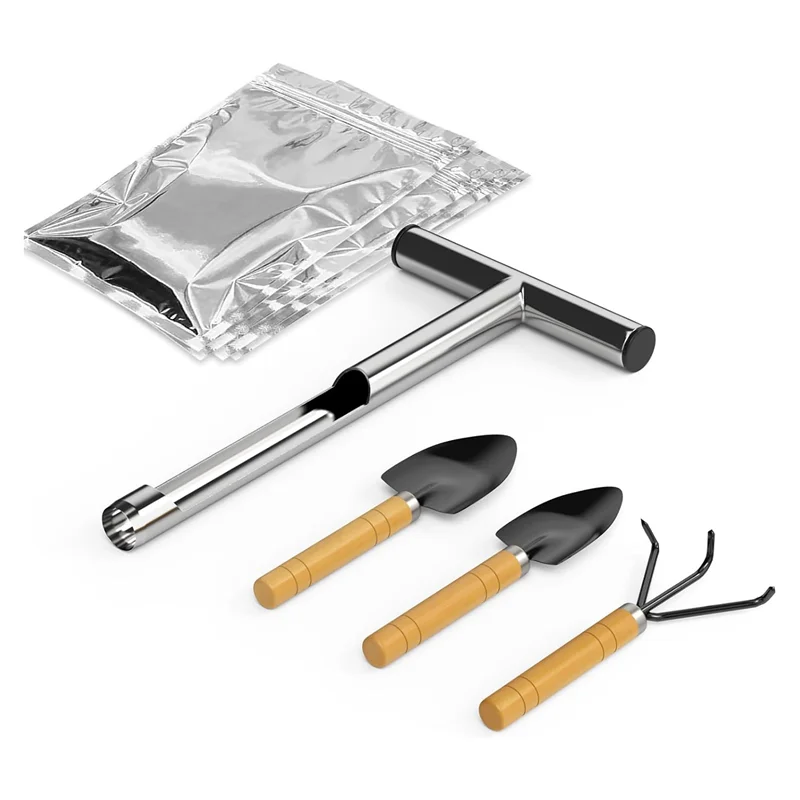 AS94-Soil Sample Probe, 12 Inch T-Style Handle Soil Probe Rod For Lawn Farm Golf Course, Soil Probes For Soil Sampling, Durable