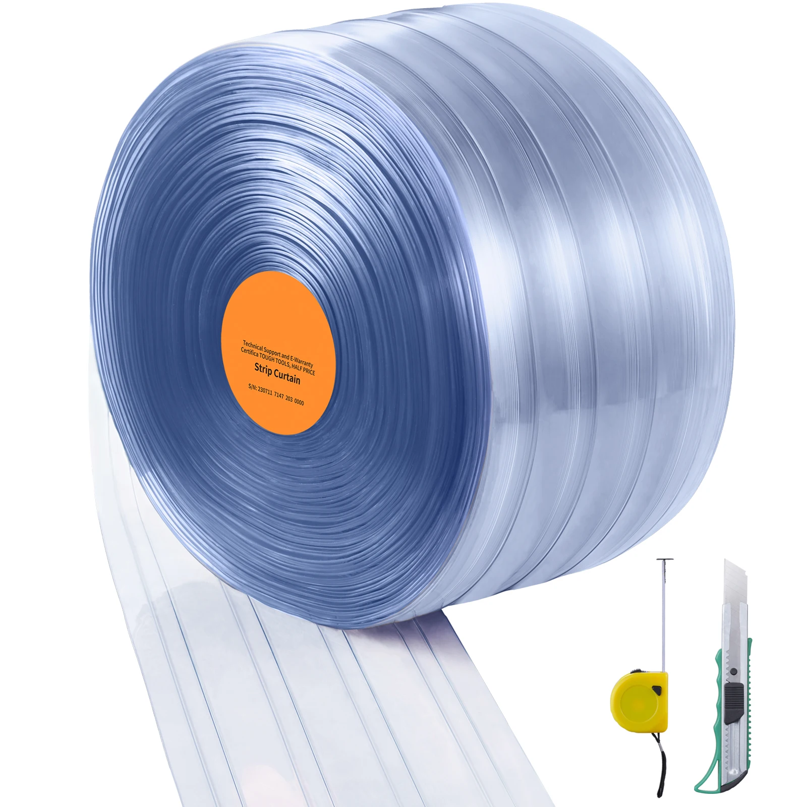 SucceBuy 150/164 футов прозрачная полоса для штор, ребристые пластиковые прочные дверные полосы, рулон из ПВХ для складских заводов, супермаркетов
SucceBuy 150/164 футов прозрачная полоса для штор, ребристые пластиковые прочные дверные полосы, рулон из ПВХ для складских заводов, супермаркетов