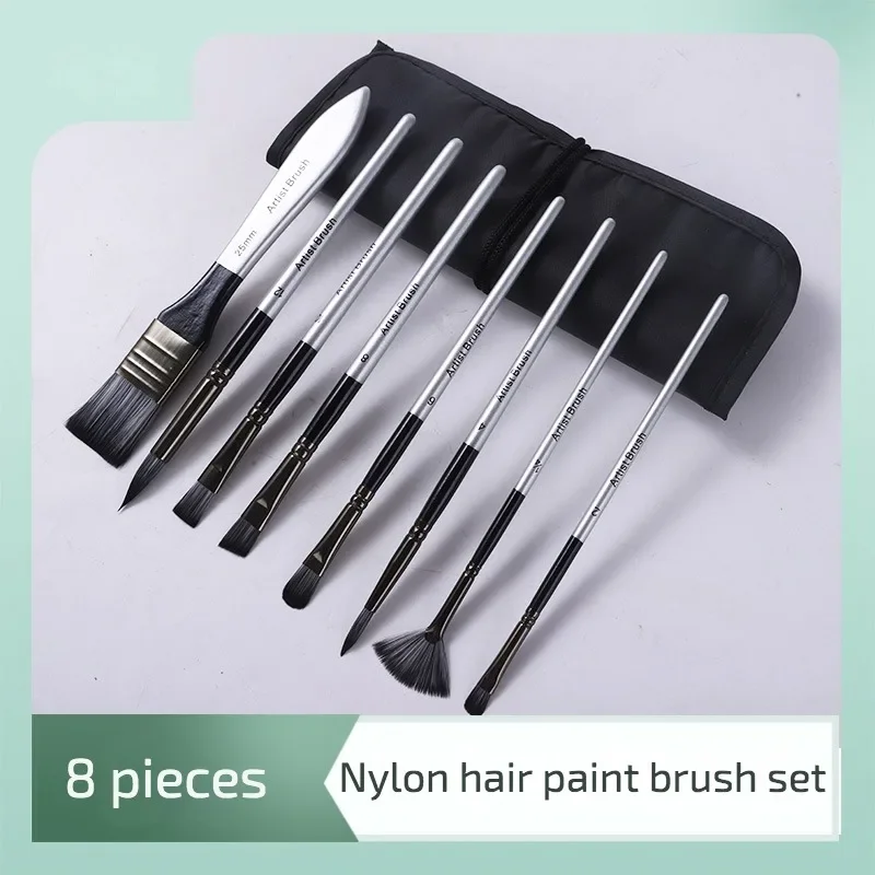 8 Pcs Portable Canvas Bag Nylon Hair Multi-function Oil Paint Brush Acrylic Watercolor Short Rod Gouache Set Fine Arts Supply
8 Pcs Portable Canvas Bag Nylon Hair Multi-function Oil Paint Brush Acrylic Watercolor Short Rod Gouache Set Fine Arts Supply