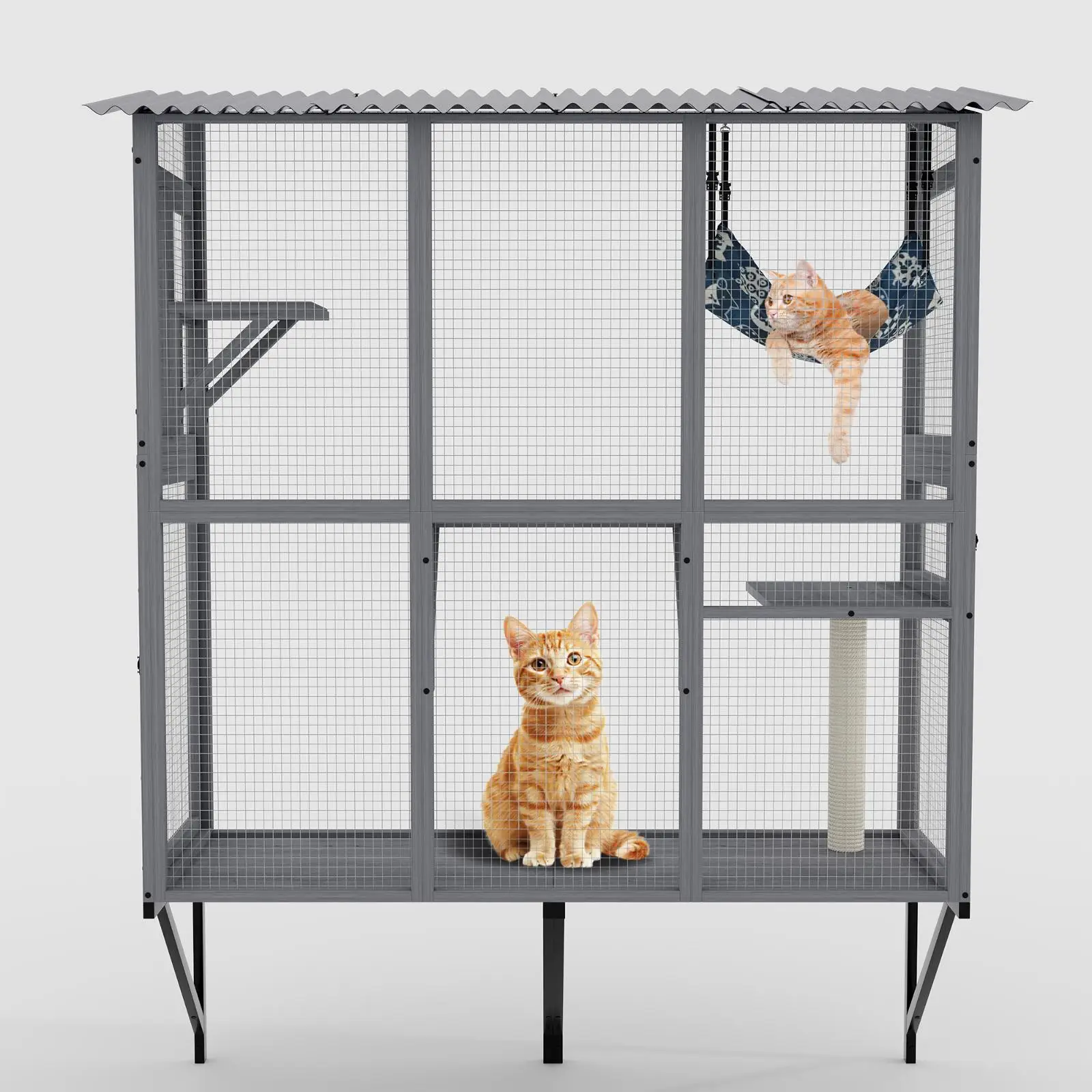 Pens Hutches Large Cat Cage Window Box Expandable House for Cats Indoor Outdoor Tunnel Lounger for Cat
Pens Hutches Large Cat Cage Window Box Expandable House for Cats Indoor Outdoor Tunnel Lounger for Cat