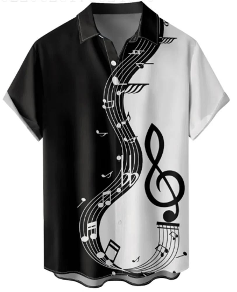 Men's Casual Note Lapel Short-Sleeved Printed Shirt Top Fashionable Patterned Button-Up for Business Or Office
Men's Casual Note Lapel Short-Sleeved Printed Shirt Top Fashionable Patterned Button-Up for Business Or Office