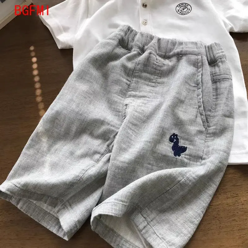 2026 New Boys' Embroidered Shorts Soft Breathable Comfortable Five Point Pants Loose Linen Cotton Summer Fashion Casual Pants
2026 New Boys' Embroidered Shorts Soft Breathable Comfortable Five Point Pants Loose Linen Cotton Summer Fashion Casual Pants