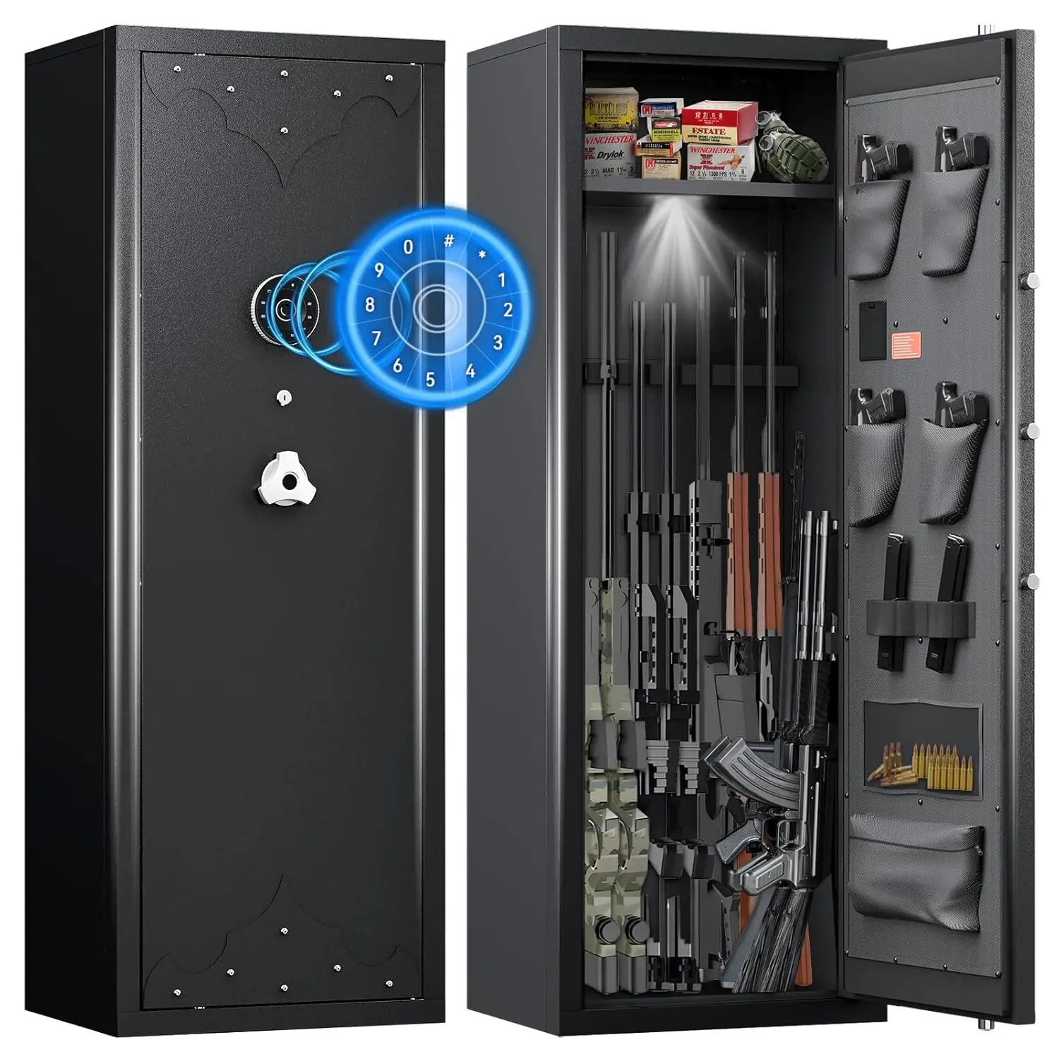 Сейф для ружей 12-15 калибра, домашний сейф для ружей и пистолетов, большой разборный сейф для ружей с 3 съемными держателями для оружия, на заказ
Сейф для ружей 12-15 калибра, домашний сейф для ружей и пистолетов, большой разборный сейф для ружей с 3 съемными держателями для оружия, на заказ