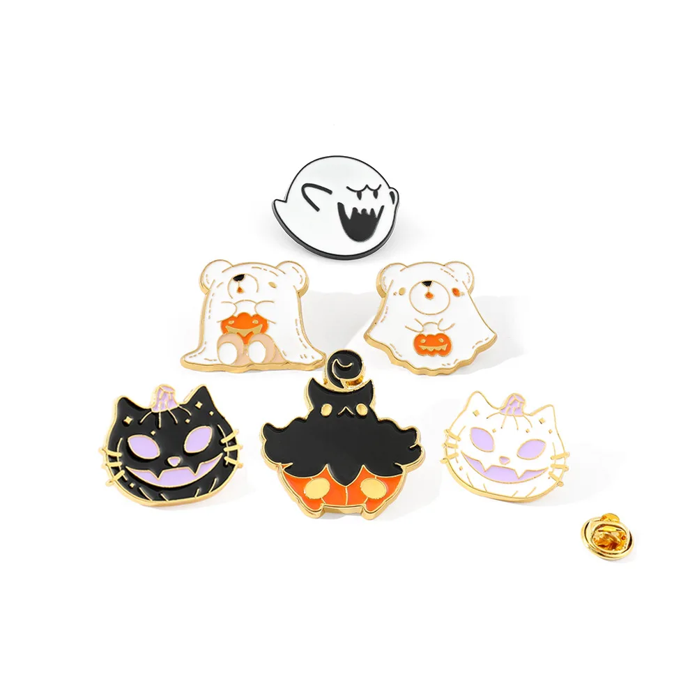 New Halloween Collection in Europe and America: Scream Pumpkin Brooch Ghost Personality Sheep Head Skull Clothing Accessories
New Halloween Collection in Europe and America: Scream Pumpkin Brooch Ghost Personality Sheep Head Skull Clothing Accessories