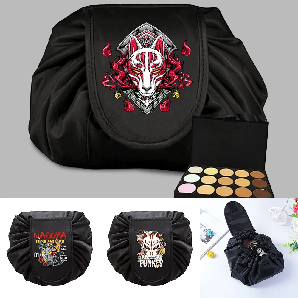 Fashion Mask Print Drawstring Travel Cosmetic Bag Case Women Makeup Bag Portable Organizer Storage Pouch Toiletry Beauty Kit Box
Fashion Mask Print Drawstring Travel Cosmetic Bag Case Women Makeup Bag Portable Organizer Storage Pouch Toiletry Beauty Kit Box