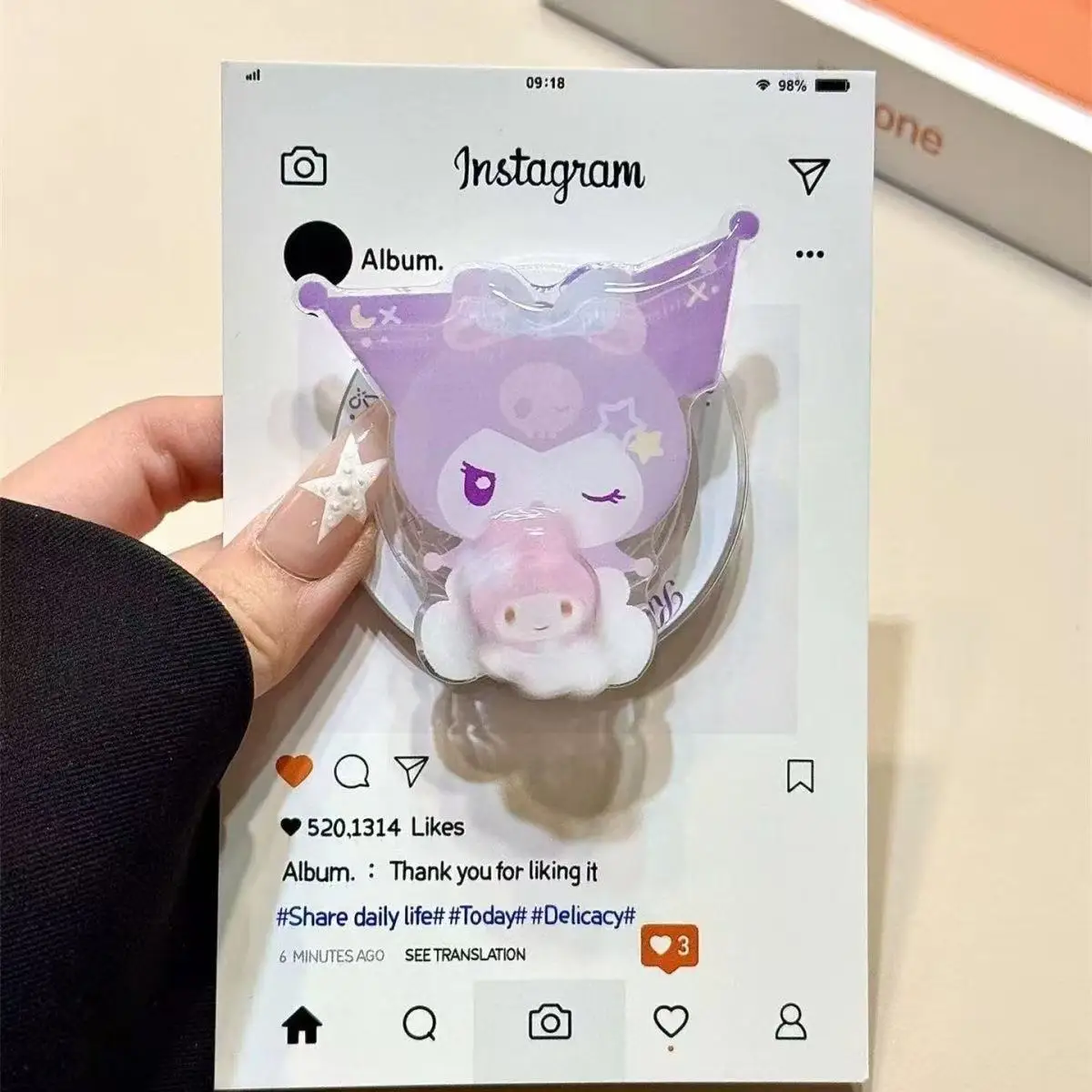 Sanrio Kuromi Melody Rotate For Magsafe Magnetic Phone Grip Tok Griptok Stand For iPhone Foldable Wireless Charging Case Holder
Sanrio Kuromi Melody Rotate For Magsafe Magnetic Phone Grip Tok Griptok Stand For iPhone Foldable Wireless Charging Case Holder