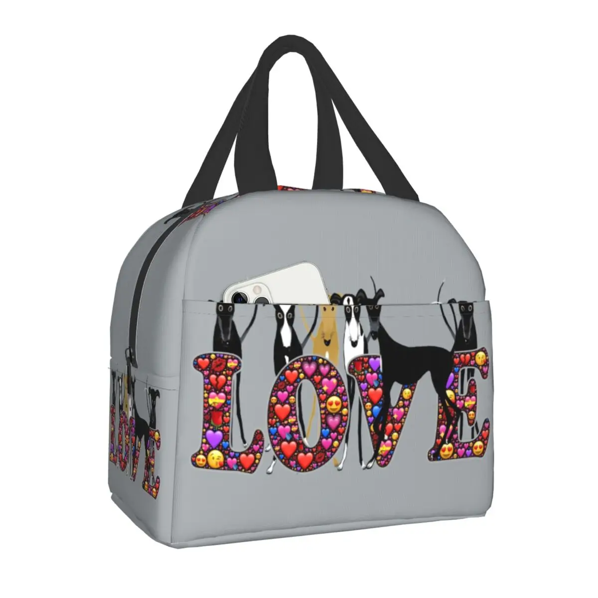 Love Hounds Lunch Bag For Women Outdoor Travel Cooler Thermal Insulated Bento Box Greyhound Whippet Dog Portable Lunch Bags
Love Hounds Lunch Bag For Women Outdoor Travel Cooler Thermal Insulated Bento Box Greyhound Whippet Dog Portable Lunch Bags