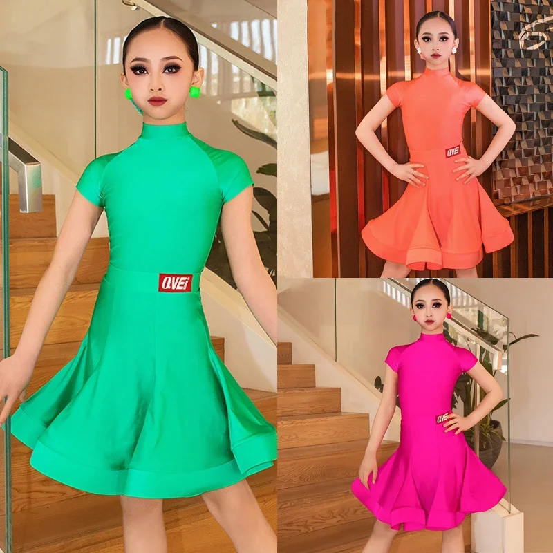 Summer National Standard Ballroom Dance Competition Costume Girls Latin Dance Dress Kids Professional Dancing Wear
Summer National Standard Ballroom Dance Competition Costume Girls Latin Dance Dress Kids Professional Dancing Wear