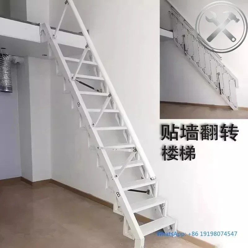 Wall Mounted Folding Attic Stairs Loft Ladder Duplex Indoor Small Apartment Space Saving Telescopic Staircase
Wall Mounted Folding Attic Stairs Loft Ladder Duplex Indoor Small Apartment Space Saving Telescopic Staircase